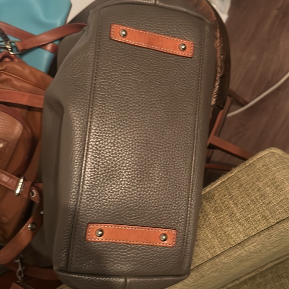 Dooney & Bourke pebble grain leather tote gray - Picture 4 of 6